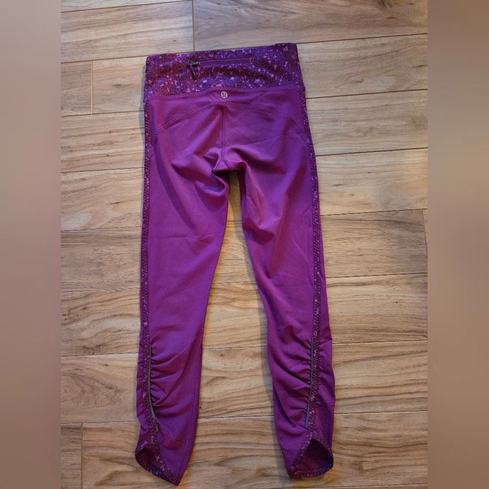 Lululemon Real Quick Leggings Regal Plum Size 4 - Picture 6 of 9